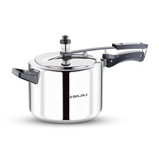 Deals, Discounts & Offers on Cookware - Bajaj New Shakti ILPC 5L Induction Bottom Stainless Steel Pressure Cooker