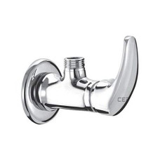 Deals, Discounts & Offers on Home Improvement - Cera Platinum F1001201 Brass Single Lever Angle Cock with Wall Flange (Silver)