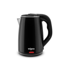 Deals, Discounts & Offers on  - Wipro Vesta 1.8 litre Cool touch electric Kettle with Auto cut off | Double Layer outer body | Triple Protection - Dry Boil, Steam & Over Heat |Stainless Steel Inner Body | (Black, 1500 Watt)