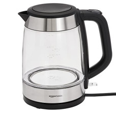 Deals, Discounts & Offers on  - Amazonbasics 2200W Kettle | Sleek Design With 1.7L Borosilicate Glass Body, Led Illumination & Heat Resistant Handle