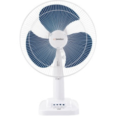 Deals, Discounts & Offers on Home Appliances - Sansui Chetak High Speed 400 mm 3 Blade Table Fan(Blue and White, Pack of 1)