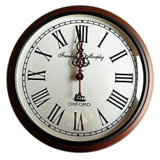 Deals, Discounts & Offers on  - Faiza Global Wooden Wall Clock Antique Style Art Unique Luxury Decorative for Home Dcor Brown 12 inch