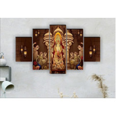 Deals, Discounts & Offers on  - saf Ganesha UV textured Religious Panel Digital Reprint 30 inch x 18 inch Painting(Without Frame, Pack of 5)