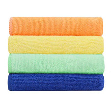 Deals, Discounts & Offers on Home Improvement - Bathla Spic & Span Multi Purpose Micro Fiber Cleaning Cloth - 300 GSM: 30cmx30cm (Pack of 4, Multi-Colour)