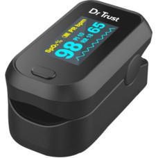 Deals, Discounts & Offers on Electronics - Dr. Trust (USA) Model 210 FingerTip Oxy meter Finger Oxygen Saturation Heart Rate Monitor Pulse Oximeter(Black)
