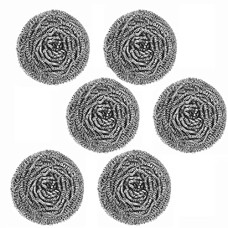 Deals, Discounts & Offers on Home Improvement - Signoraware Easy Shine Stainless Steel Multipurpose Scrubber 18 Gm, Set of 6, Grey, Standard, (6503S6_Scrub)