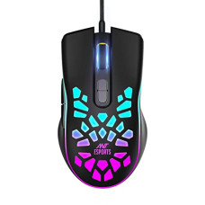 Deals, Discounts & Offers on  - Ant Esports GM80 USB RGB Wired 6 Programmable Buttons, 3200 DPI Adjustable, Optical Gamer Gaming Mice Gaming Mouse with Multicolour LED Lights - Black