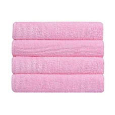 Deals, Discounts & Offers on Home Improvement - Bathla Spic & Span Multi Purpose Micro Fiber Cleaning Cloth - 340 GSM: 60cmx40cm (Pack of 4 - Pink)
