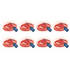 Deals, Discounts & Offers on  - Crompton 5 Meter Strip Light Red 300 LEDs (Pack of 8) (Without Driver)