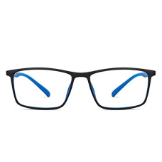 Deals, Discounts & Offers on  - LENSKART BLU | Zero Power Bluecut and Antiglare Computer Eyeglasses | Black Full Rim Rectangle | For Men and Women | Large | LB E14255
