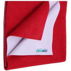 Deals, Discounts & Offers on Baby Care - Newnik Dry Sheet Waterproof Breathable Bed Protector Cherry Red, Medium