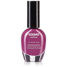 Deals, Discounts & Offers on  - Amazon Brand - Solimo Burgundy Nail Polish, Toxin-Free, Quick Drying, Glossy Finish, 12 ml