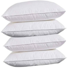 Deals, Discounts & Offers on  - GYAAR Microfibre Abstract Sleeping Pillow Pack of 4(White)