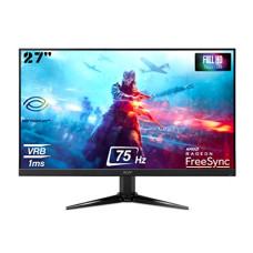 Deals, Discounts & Offers on  - Acer Nitro QG271 27 Inch (68.58 Cm) 1920 x 1080 Pixels, Full HD Gaming LCD Monitor with LED Back Light Technology I VA Panel I 1 MS Response I 75 Hz Refresh I 300 Nits I 1 x VGA 2 x HDMI I Black