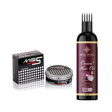 Deals, Discounts & Offers on Beauty Care - MISS DOLL Onion Hair Oil |Hair Growth Oil| Reduces hair fall | With 1 Hair Wax, Natural Coconut Oil, Onion Extracts, Vitamin E,Hair Oil