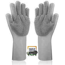 Deals, Discounts & Offers on Home Improvement - DEALBOOTH Magic Silicone Premium Rubber Hand Gloves (Multicolour)
