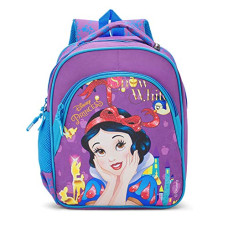 Deals, Discounts & Offers on  - Priority Disney Princess Snow White 25 litres Purple & Sky Blue Polyester School Backpack