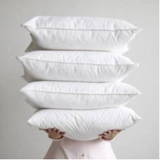 Deals, Discounts & Offers on  - DYNWELL SOFT COTTON WHITE PILLOW Microfibre Solid Sleeping Pillow Pack of 4(White)