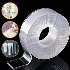 Deals, Discounts & Offers on  - CHIMMET Cleaning Double Sided Tape Silicon Transparent Gel Double Sided Heavy Duty Tape Heat Resistant Keys Puller Free (GRIP TAP)
