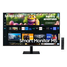 Deals, Discounts & Offers on  - Samsung 32-inch(80cm) M5 FHD Smart Monitor, Mouse & Keyboard Control, Smart TV apps, IoT Hub, Office 365, Apple Airplay, Dex, Speakers, Remote, Bluetooth (LS32CM500EWXXL, Black)