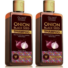 Deals, Discounts & Offers on  - OLIXO Onion Black Seed Shampoo (Pack of 2)(200 ml)