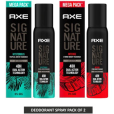 Deals, Discounts & Offers on  - AXE Signature Mysterious and Intense Body Spray - For Men(400 ml, Pack of 2)