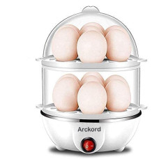 Deals, Discounts & Offers on  - Arckord Multi-Function Electric 2 Layer Egg Boiler Cooker & Steamer, Egg Boiler Electric Automatic Off, Double Layer Egg Boiler Poacher(Multicolor)