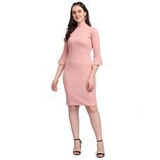 Deals, Discounts & Offers on Women - PURVAJA Womens Bodycon Knee Length Dress(Ruby-102-to-109)