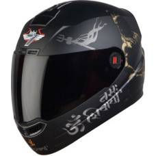 Deals, Discounts & Offers on  - Steelbird SBA-1 Mahdev Matt Motorbike Helmet(Matt Black Gold with Smoke Visor)