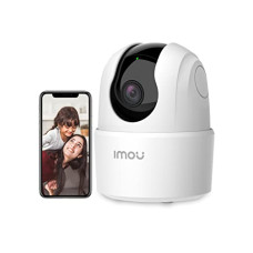 Deals, Discounts & Offers on  - Imou 360 1080P Full HD Security Camera White,Human Detection,Motion Tracking,2-Way Audio,Night Vision,Dome Camera with Extended WiFi RJ45 Connection,Alexa Google Assistant,Up to 256GB SD Card Support