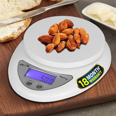 Deals, Discounts & Offers on  - iBELL KS501M Multipurpose Stainless Steel Premium Finish Digital Kitchen Weighing Scale, Tare Function, Portable Electronic Food Weight Machine, 5kg, Backlit LCD display