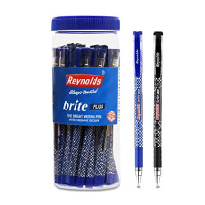 Deals, Discounts & Offers on Stationery - Reynolds BRITE PLUS 25 CT JAR - 20 BLUE & 5 BLACK I Lightweight Ball Pen With Comfortable Grip