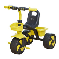 Deals, Discounts & Offers on  - Lifelong Kids Tricycle with EVA Wheels, Bell & Storage Basket|Baby Trike|Age Group 2 Years to 5 Years Carrying Capacity Upto 30 kgs (LLKTC01, Black & Yellow)