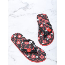 Deals, Discounts & Offers on Women - [Sizes 5, 6, 7, 8] FootoxSlippers(Black, Red 6)