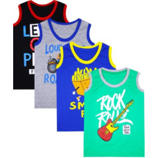 Deals, Discounts & Offers on  - Luke and LillyBoys Printed Cotton Blend T Shirt(Multicolor, Pack of 4)