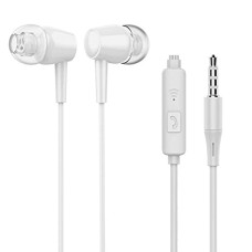 Deals, Discounts & Offers on Headphones - Meyaar RP-2280 Edition Wired Durable Metal Earphones Earbuds with Microphone & Deep Bass Clear Sound Noise Isolating in Ear Headphones, Stereo Ear Buds