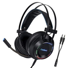 Deals, Discounts & Offers on  - Cosbary Noise Cancelling Gaming Stereo Headphone with Mic, 7 Color RGB Lights, 50mm Drivers, Volume Control, Compatibility