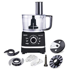 Deals, Discounts & Offers on  - INALSA Food Processor/ Atta Kneader/ Chopper Easy Prep- 800 Watts| 1.4 L Main Bowl Capacity | 2 Speed Setting with Pulse Function|7 Accessories(Black)