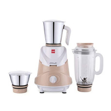 Deals, Discounts & Offers on  - Cello Grind-N-Mix Ertiga Mixer Grinder, 750 Watts, 2 Stainless Steel Jar and 1 Juicer Jar, Beige Cream