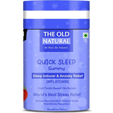 Deals and Offers on  - The Old Natural Quick Sleep Melatonin 30 Gummies Sleep Inducer & Anixiety Relief Gummies I Melatonin sleep gummies I*Clinically Proven 100% Organic Melatonin 30 Tempting Strawberry Researched Blend (Pack of 1 - 30 Gummies) Deals, Discounts & Offers on  - The Old Natural Quick Sleep Melatonin 30 Gummies Sleep Inducer & Anixiety Relief Gummies I Melatonin sleep gummies I*Clinically Proven 100% Organic Melatonin 30 Tempting Strawberry Researched Blend (Pack of 1 - 30 Gummies)
