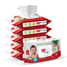 Deals, Discounts & Offers on Baby Care - LuvLap Paraben Free Baby Wipes with Aloe Vera, with Fliptop Lid (72 Wipes/Pack, Pack of 6)