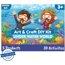Deals and Offers on - Little Olive Newton Box 5 in 1 Art and Craft DIY Kit | Under Water World Theme(Blue) Deals, Discounts & Offers on - Little Olive Newton Box 5 in 1 Art and Craft DIY Kit | Under Water World Theme(Blue)