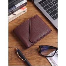 Deals, Discounts & Offers on  - METRONAUTMen Casual, Formal Brown Artificial Leather Wallet(5 Card Slots)