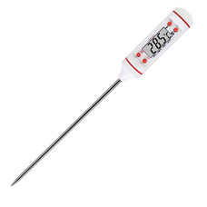 Deals and Offers on - THEMISTO - built with passion Digital Plastic LCD Cooking Food Meat Probe Kitchen BQB Thermometer Temperature Test Pen, Instant Read (White) Deals, Discounts & Offers on - THEMISTO - built with passion Digital Plastic LCD Cooking Food Meat Probe Kitchen BQB Thermometer Temperature Test Pen, Instant Read (White)