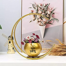 Deals and Offers on - Maxmart Geometric Metal Flower Vase Deals, Discounts & Offers on - Maxmart Geometric Metal Flower Vase