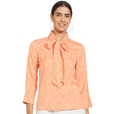 Deals, Discounts & Offers on Women - Amazon Brand - Symbol Women's Starred Loose Fit Shirt