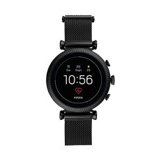 Deals, Discounts & Offers on Electronics - Fossil Gen 4 Sloane Stainless Steel Touchscreen Women's Smartwatch with Heart Rate, GPS, Music Storage and Smartphone Notifications - FTW6050 (40mm, Black)