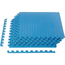Deals, Discounts & Offers on  - amazon basics, AmazonBasics Puzzle Exercise Mat with EVA Foam Interlocking Tiles - Blue