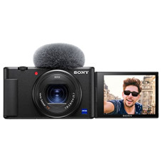 Deals, Discounts & Offers on  - [ICICI CC EMI] Sony Digital Vlog Camera ZV-1 Only (Compact, Video Eye AF, Flip Screen, in-Built Microphone, 4K Vlogging Camera and Content Creation) - Black