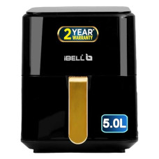 Deals and Offers on - iBELL AF500M Air Fryer 5 L, Digital Fryer with 7 Cooking Presets, Full Touch Controls, Smart Rapid Air Technology, Timer Function with Auto off & Fully Adjustable Temperature Settings (Black) Deals, Discounts & Offers on - iBELL AF500M Air Fryer 5 L, Digital Fryer with 7 Cooking Presets, Full Touch Controls, Smart Rapid Air Technology, Timer Function with Auto off & Fully Adjustable Temperature Settings (Black)